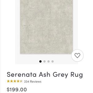 Ruggable Rug (Topper Only) Sereneta Ash Grey, 5x7